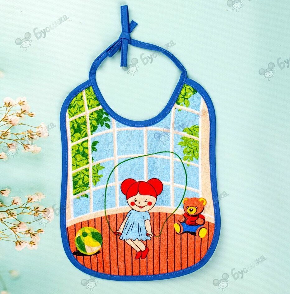 1039 Нагрудник на завязках 23,5*19 см